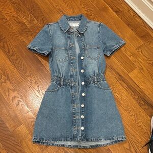 Zara Denim Button-Up Dress size XS